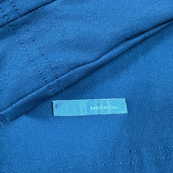 Merrell Black Softshell Jacket Full Zip Outdoor Hiking Activewear Gorpcore Med - Picture 5 of 7